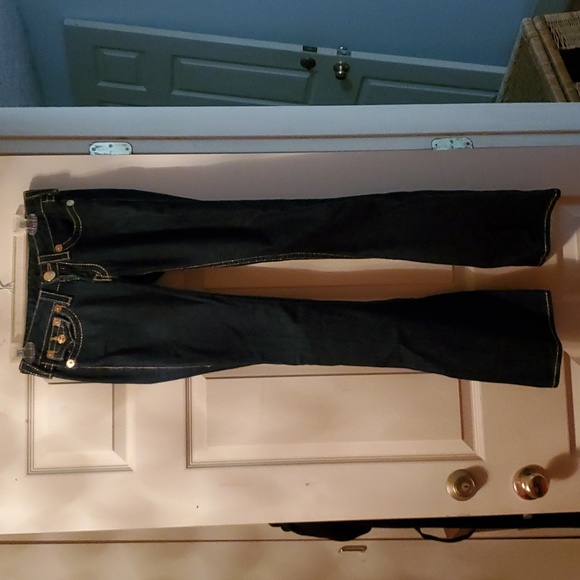 Flared pants, jeans True Religion gold stitched - Picture 2 of 3
